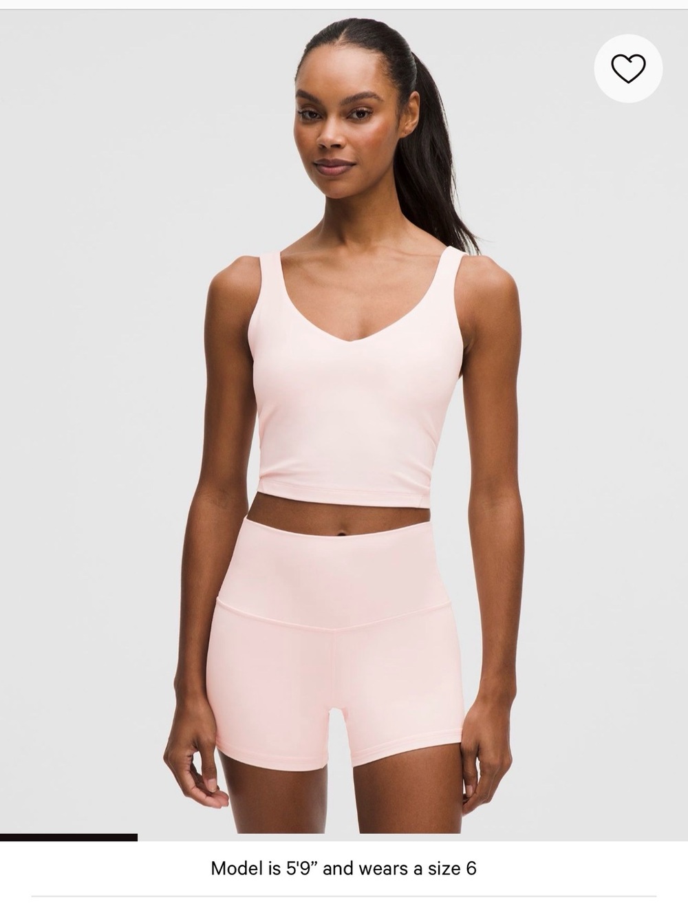 lululemon align tank top  Light Pink